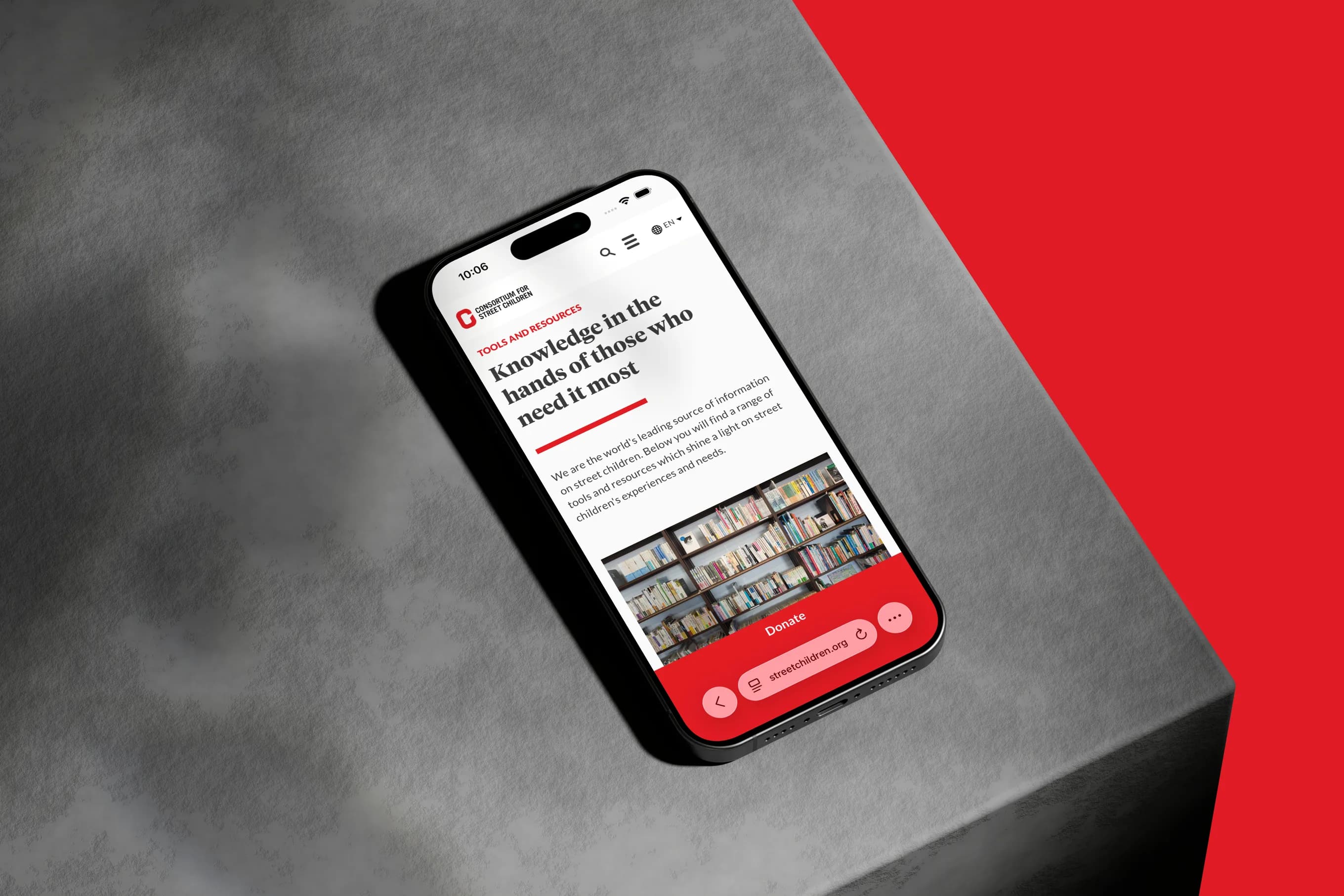 The redesigned Tools and Resources page on a phone